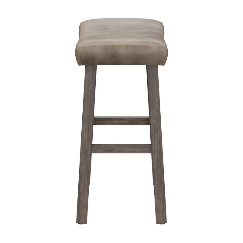 26&#34; Saddle Wood Backless Counter Height Barstool Rustic Gray - Hillsdale Furniture, 6 of 13