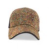Alilang Sparkling Rhinestone Mesh Baseball Cap for a Glamorous Look - 3 of 4