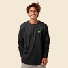 Dalix Alien Embroidered Cotton Classic Fit Long Sleeve Crewneck Tee Shirt Mens - 3 of 4