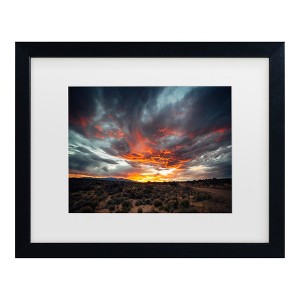 Trademark Fine Art - Marco Germinario Sunset In Arizona Matted Framed Art - 1 of 4