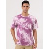 Lars Amadeus Men's Summer Tie-Dye Design Tee Short Sleeves Hip Hop Printed T-Shirt - 3 of 4