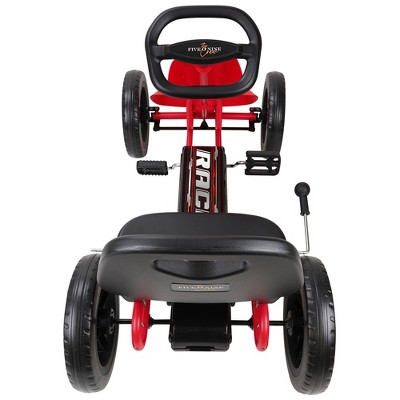 Red Adjustable Pedal Go Kart with EVA Wheels