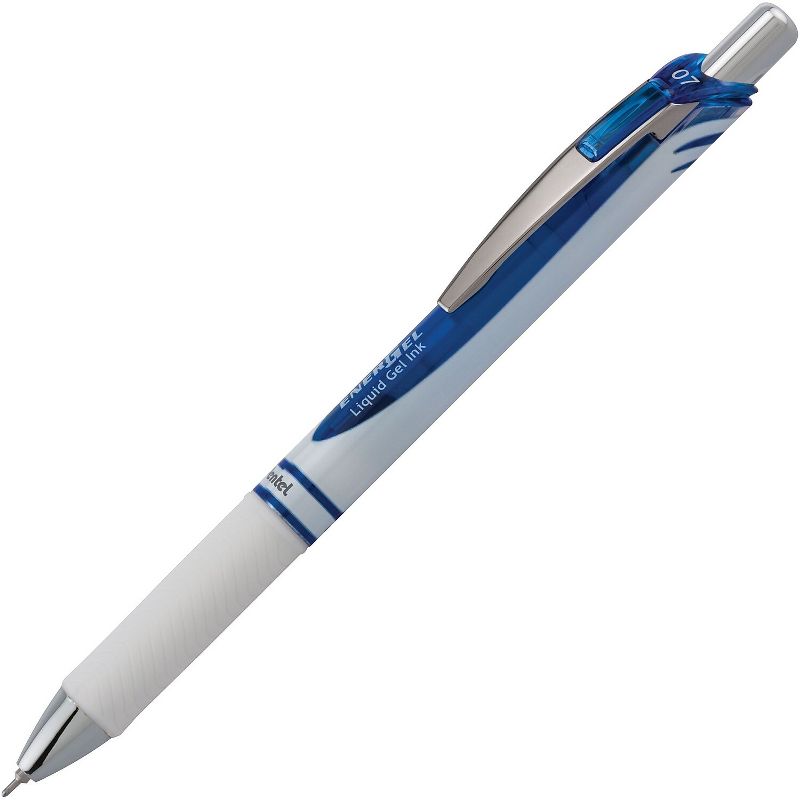 Pentel EnerGel Pearl Gel Pens Blue Ink Dozen BLN77PW-C, 2 of 6