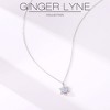 Snowflake Necklace for Women by Ginger Lyne Simulated Moonstone CZ Sterling Silver Christmas Jewelry Gift - 3 of 4