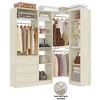 Aheaplus Corner Closet Organizer System with 2 Drawers - 3 of 4