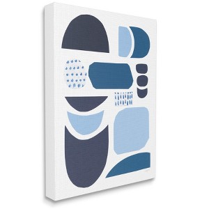 Stupell Industries Collage of Blue Abstract Shapes Tonal Pattern - 1 of 4