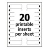 Avery The Mighty Badge Name Badge Inserts, 1 x 3, Clear, Laser, 20/Sheet, 5 Sheets/Pack - 3 of 4