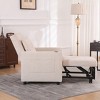 VYNXARIA Sleeper Chair 3-in-1 Convertible Chair Bed Pull Out Chair Beds Adjustable Single  Sofa Bed with USB Ports, Side Pocket, Linen White - 3 of 4