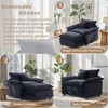 Busaurus Oversized Chenille Accent Chair with Ottoman - 4 of 4