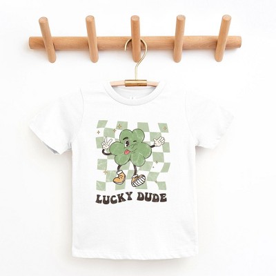 The Juniper Shop Lucky Dude Checkered Youth Short Sleeve Tee