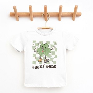 The Juniper Shop Lucky Dude Checkered Toddler Short Sleeve Tee - 1 of 2