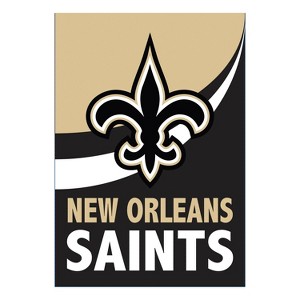 NFL New Orleans Saints Garden Flag 12x18 Double Sided, Officially Licensed Sports Flags For Outside, Indoor and Outdoor Flags for Football Fans - 1 of 1