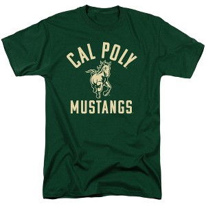 Men's California Polytechnic State University Official One Color Logo T-Shirt Green - 1 of 4
