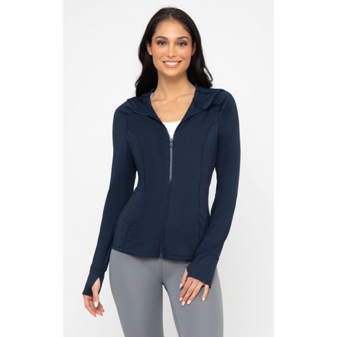 Yogalicious - Women's Slim Fit Hooded Track Jacket : Target