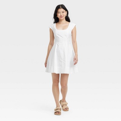 Women's Corset Woven Mini A-Line Dress - A New Day™