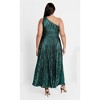 Women's Plus Size Kamila Dress - emerald | CITY CHIC - 3 of 4