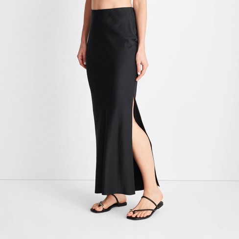 Women's Column Slip Maxi Skirt - Future Collective™ with Jenny K. Lopez  Black 14