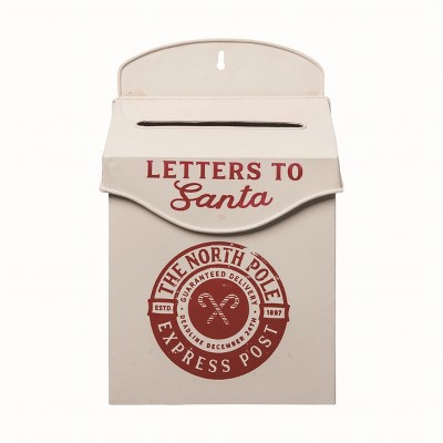 Transpac Resin Multicolor Christmas Letters to Santa Mailbox