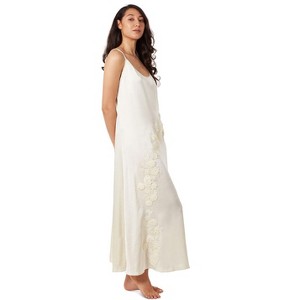 Memoi Women's Asymmetrical Slip Dress Pale - 1 of 4