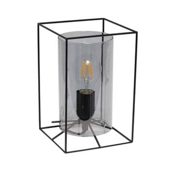 Framed Table Lamp with Cylinder Glass Shade - Lalia Home