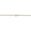 Black Bow Jewelry 1mm 14k Yellow Gold Diamond Cut Singapore Chain Necklace - 4 of 4