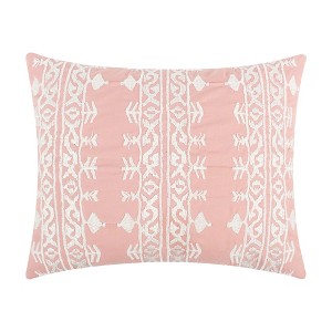 Pickford Blush Embroidered Blush Pillow -Levtex Home - 1 of 3