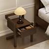 PAGED Nightstand with Storage Drawer, Modern Wooden Side Table, Bedside Storage Cabinet for Bedroom, Living Room - 2 of 4