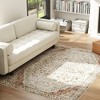 HOMCOM Area Rug 4x6, Machine Washable Rug, Non-Slip Classical Floral Print Floor Carpet for Living Room, Bedroom, Dining Room, Mixed-Brown - 3 of 4