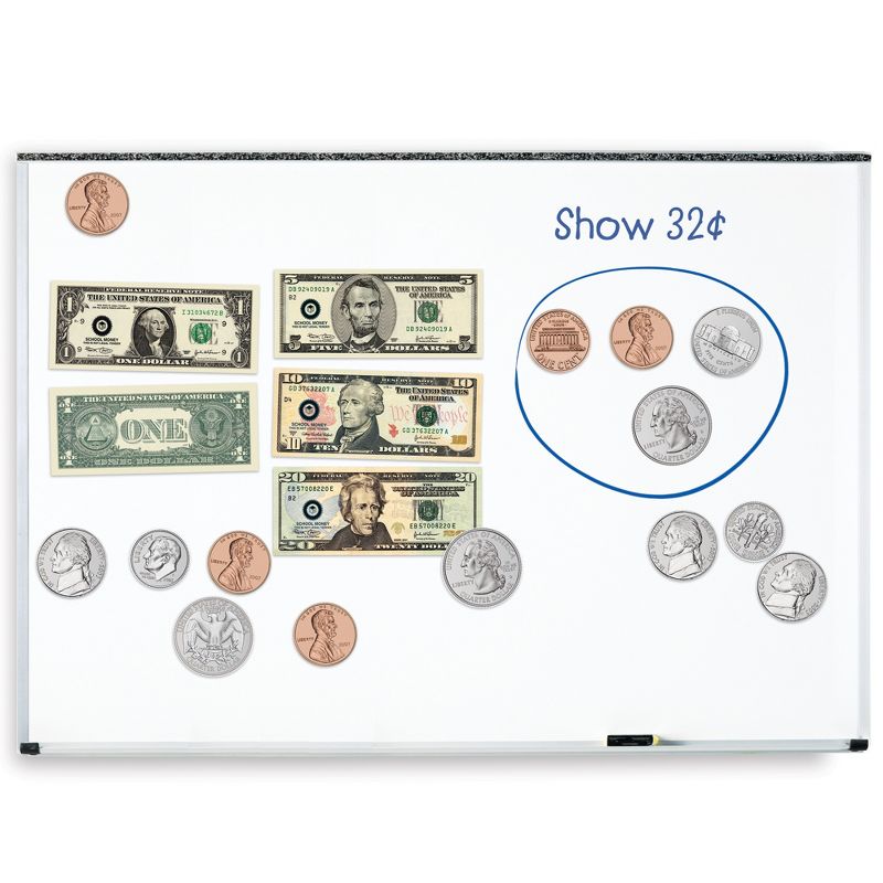 Learning Resources Double-Sided Magnetic Money - 45 pieces, Ages 5+ Play Money for Kids, 5 of 6