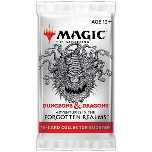 Magic The Gathering Magic: The Gathering Adventures in The Forgotten Realms Collector Booster Pack | 15 Magic Cards - 1 of 1
