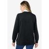 Woman Within Layered-Look Sweatshirt - 3 of 4