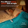 Inhand Heated Blanket Electric Heating Blanket Auto-Off 10 Heat Level Over-Heat Protection Flannel ETL Certified - 3 of 4