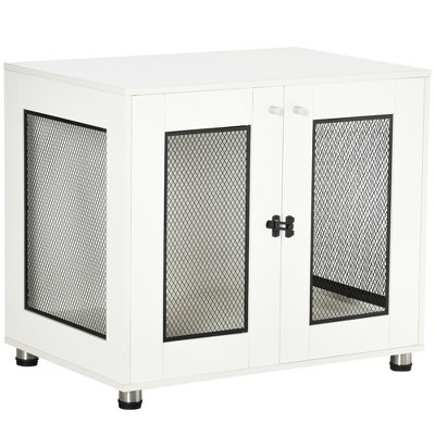 Pawhut Dog Crate Furniture With Water-resistant Cushion, Dog Crate