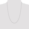 Black Bow Jewelry 1.25mm Sterling Silver Solid Diamond Cut Cable Chain Necklace - 2 of 4
