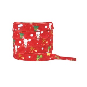 INSPIRE CHIC Christmas Flat Shoe Laces for Adults, Men, Him, Women, Teens, Christmas Decorations Shoestrings 1 Pair - 1 of 4