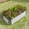 Raised Garden Bed, Rectangle Outdoor Planter Box, Multi-purpose Backyard Patio Planter Raised Beds For Flowers, Fruits Green - 2 of 4