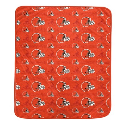 Cleveland Browns NFL Team Sherpa Plaid Blanket 60x90 main image 0