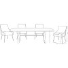 UNISOAR  Accent Chair Velvet Upholstered Side Dining Chairs with Brushed Legs - 2 of 4