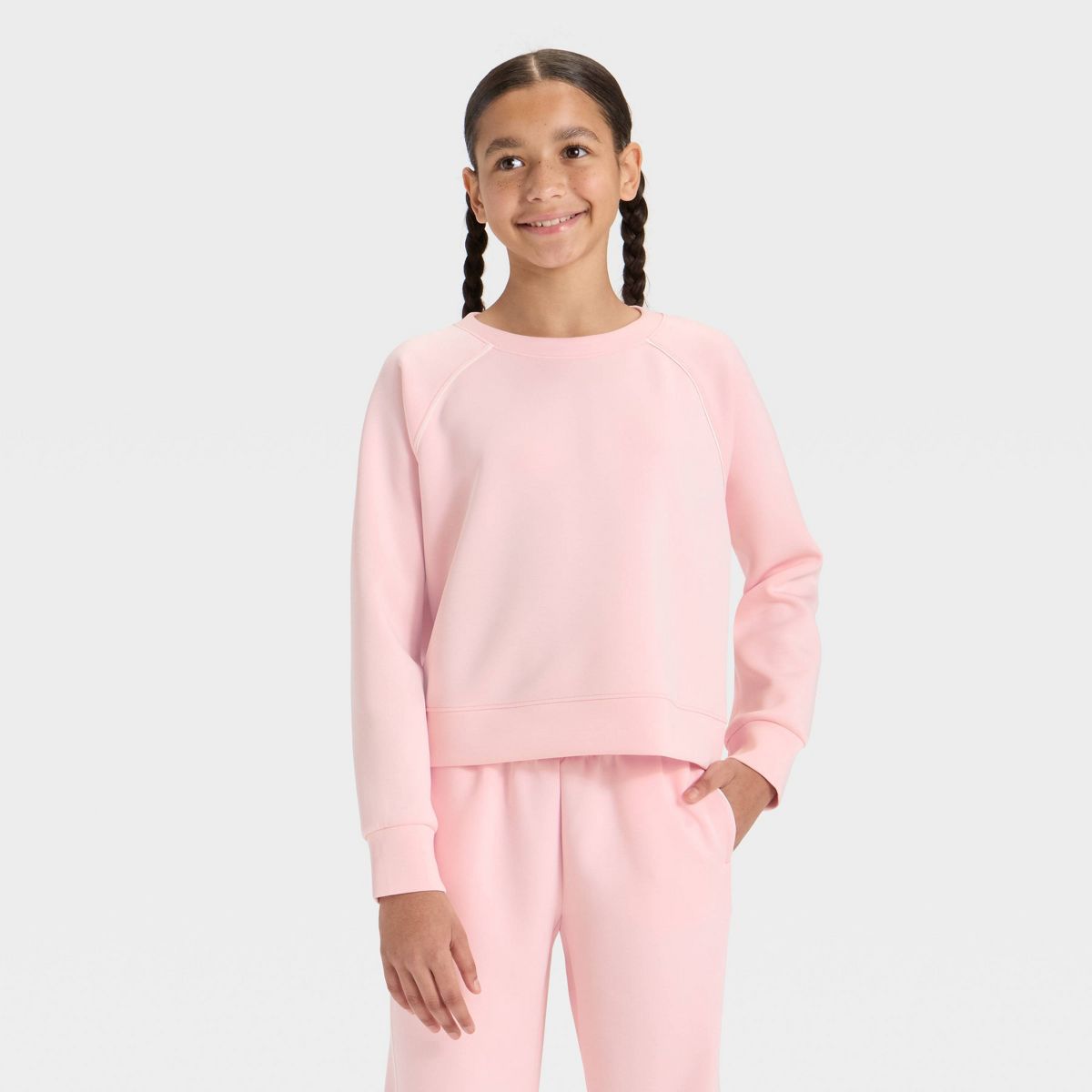 Girls' Airy Sleek Pullover Sweatshirt - All In Motion