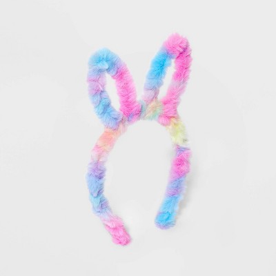 Girls' Rainbow Fur Bunny Headband - Cat & Jack™