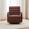 Swivel Accent Chair,Modern 360° Upholstered Lounge Chair with Solid Wood Armrests and Tufted Seat for Living Room Bedroom Office-Baofuwish - 2 of 4