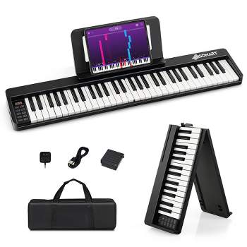 Costway 88 Keys Portable Digital Piano Toy w/ Power Supply Sustain Pedal  White