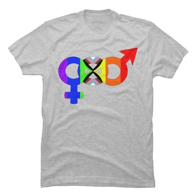 Adult Design By Humans Unified Pride Symbol Rainbow By T-Shirt