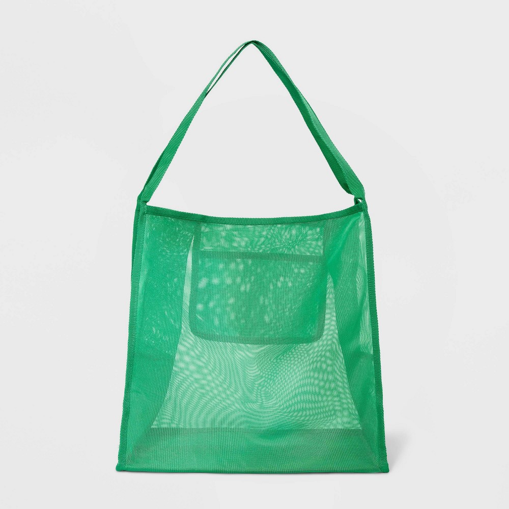 Mesh Shoulder Tote Handbag - Shade & Shore™ Green