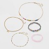 Girls' 5pk Tattoo and Heart Choker Necklace - art class™: Lobster Claw Clasp, Iron, Acrylic, Recycled Zinc - 2 of 3