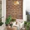 TUKTUK Peel & Stick Wallpaper Vintage Brown 3D Brick Self Adhesive, Washable, Easy to Remove(Covers 36 Sq.Ft.) - 2 of 4