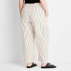 Women's Mid-Rise Barrel Leg Jeans - Future Collective Black Striped - 2 of 3