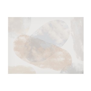 Trademark Fine Art - Line and Brush Soft Textured Circular Stone Washes 1 Canvas Art - 1 of 4