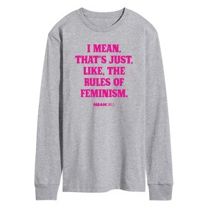 Men's - Mean Girls - Rules Of Feminism Long Sleeve Graphic T-Shirt - 1 of 4