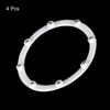 Unique Bargains Kitchen Acrylic Ball Bearings Annular Rotating Swivels Lazy Susan Turntable 4 Pcs - 3 of 3